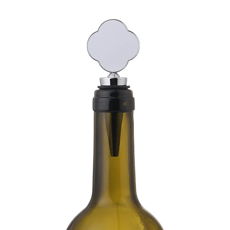 5pcs/lot Blank Sublimation Wine Bottle Stopper Freshness Preservation Sealing Plug Heat Transfer Print DIY Consumables Print