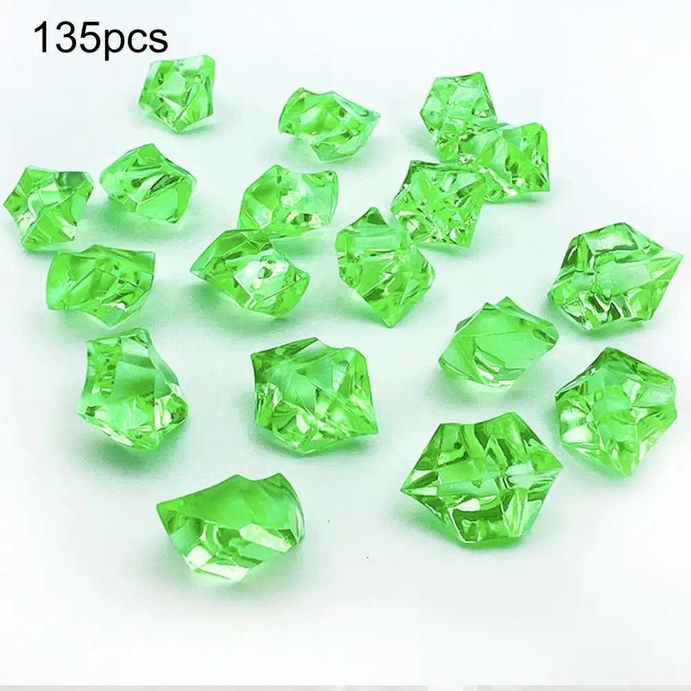 Lightweight Acrylic Gems for Crafts Acrylic Vase Filler Beads Bright Realistic Acrylic Gemstone Fishbowl Filler for Stage