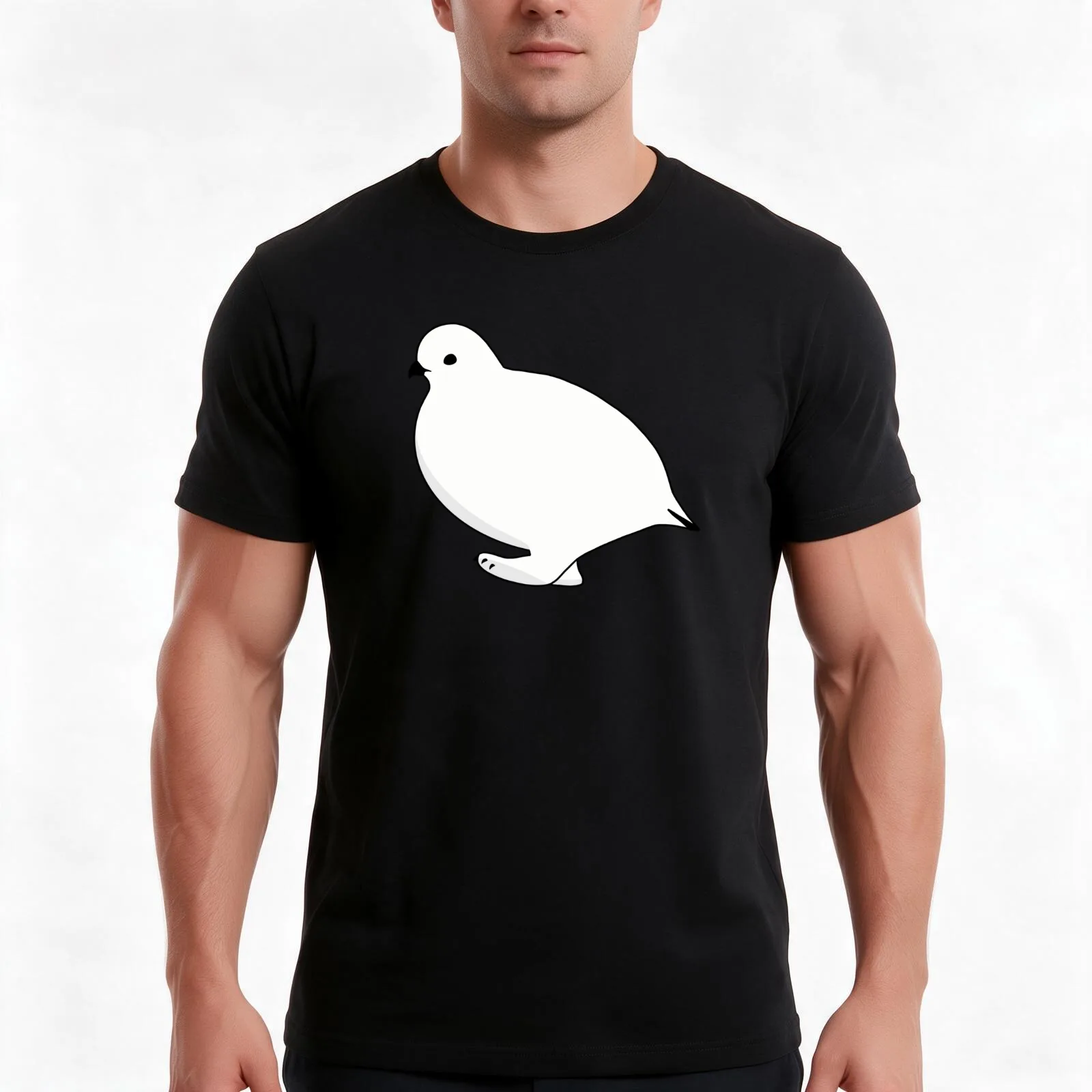 Lista de tareas para febrero de 2021: camiseta de algodón informal para el verano, de la marca QuirkyDolphin, con estampado de perdices árticos, de corte amplio y estilo urbano.