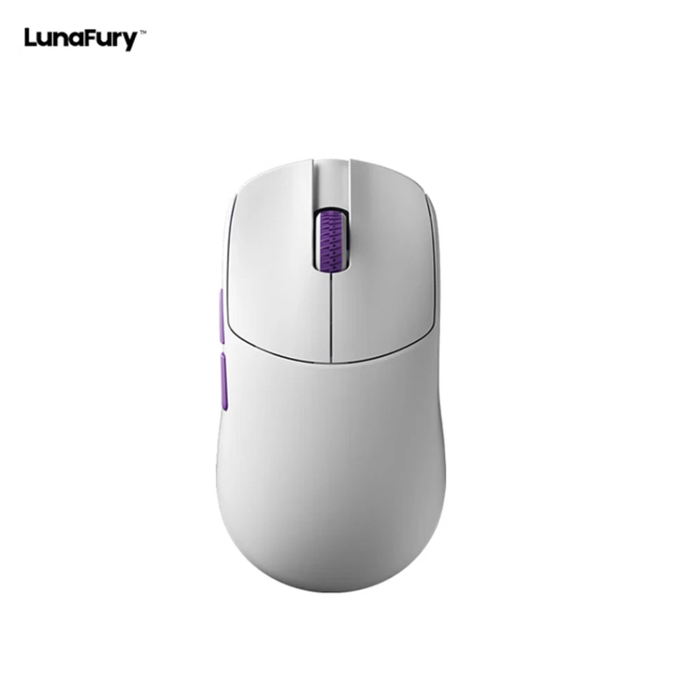 Lunafury Type33/Luna33 White ゲーミングマウス Lunafury Luna33 Type33 33 Wireless Mouse 8k Paw3950 Pro Dual Mode