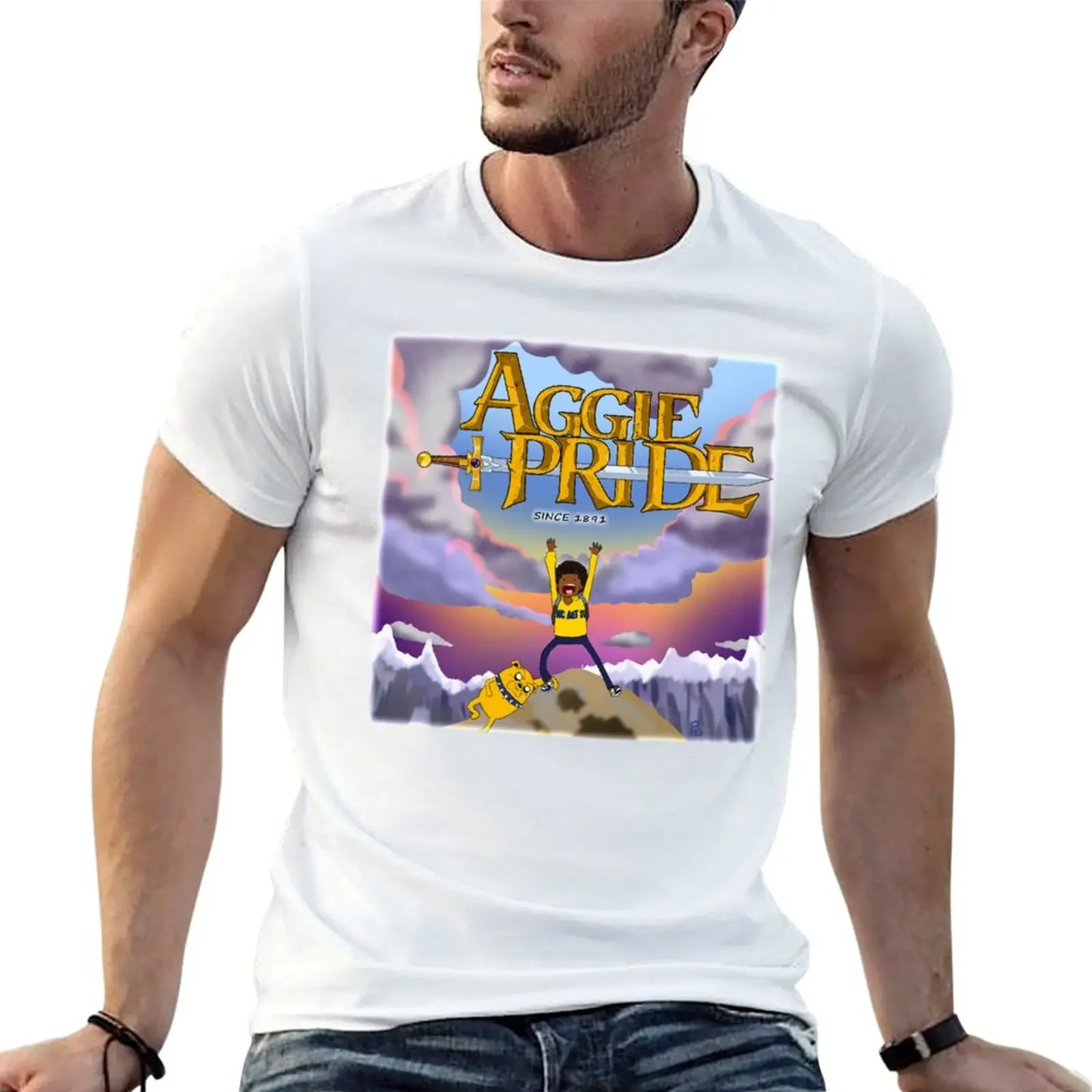 Aggie Pride fade (afro) T-Shirt baggy shirts shirts graphic tees plain tees mens designer clothes