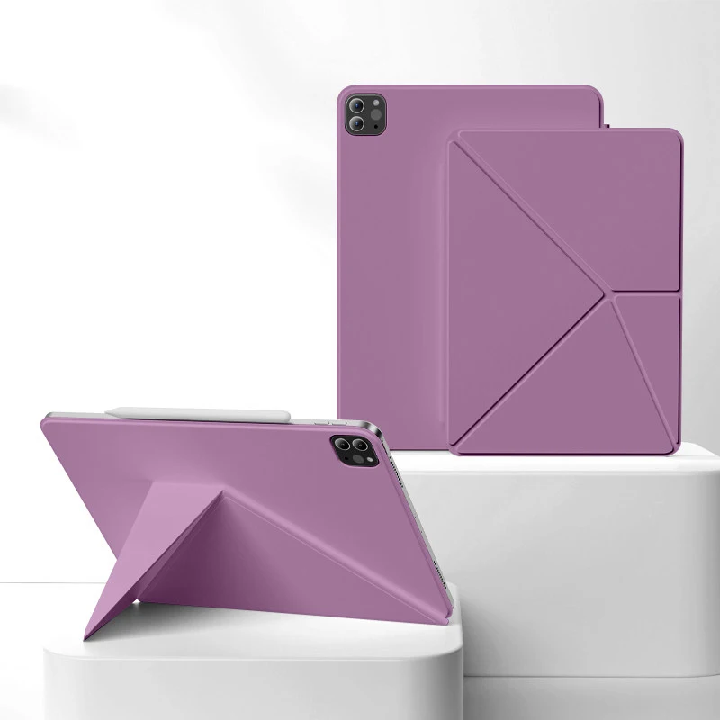 Multi Fold Magnetic Clamp for iPad Air 11 M4 Stand Cover Air 5 10.9 inch Tablet Case for iPad Pro 11 2025 M5 Pro 12.9 2022 Cover