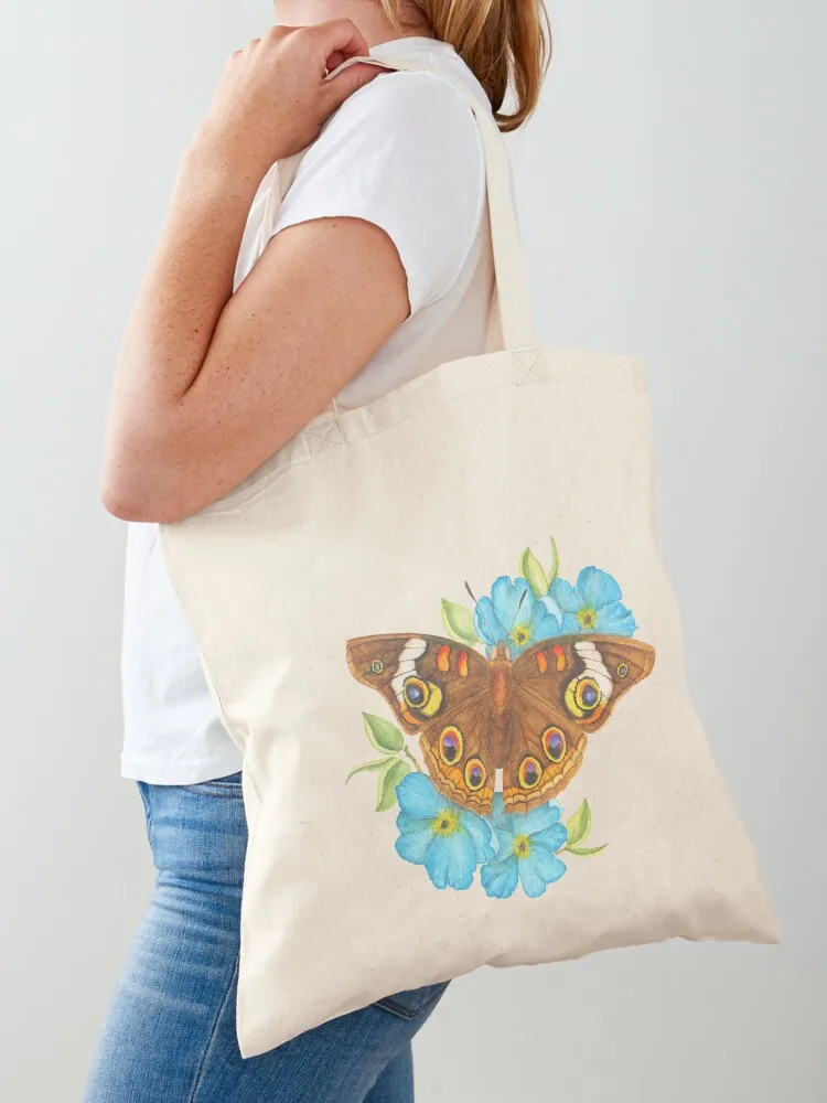 

Common buckeye butterfly Tote Bag women bag shopping bag logo shoping reusable shopping
