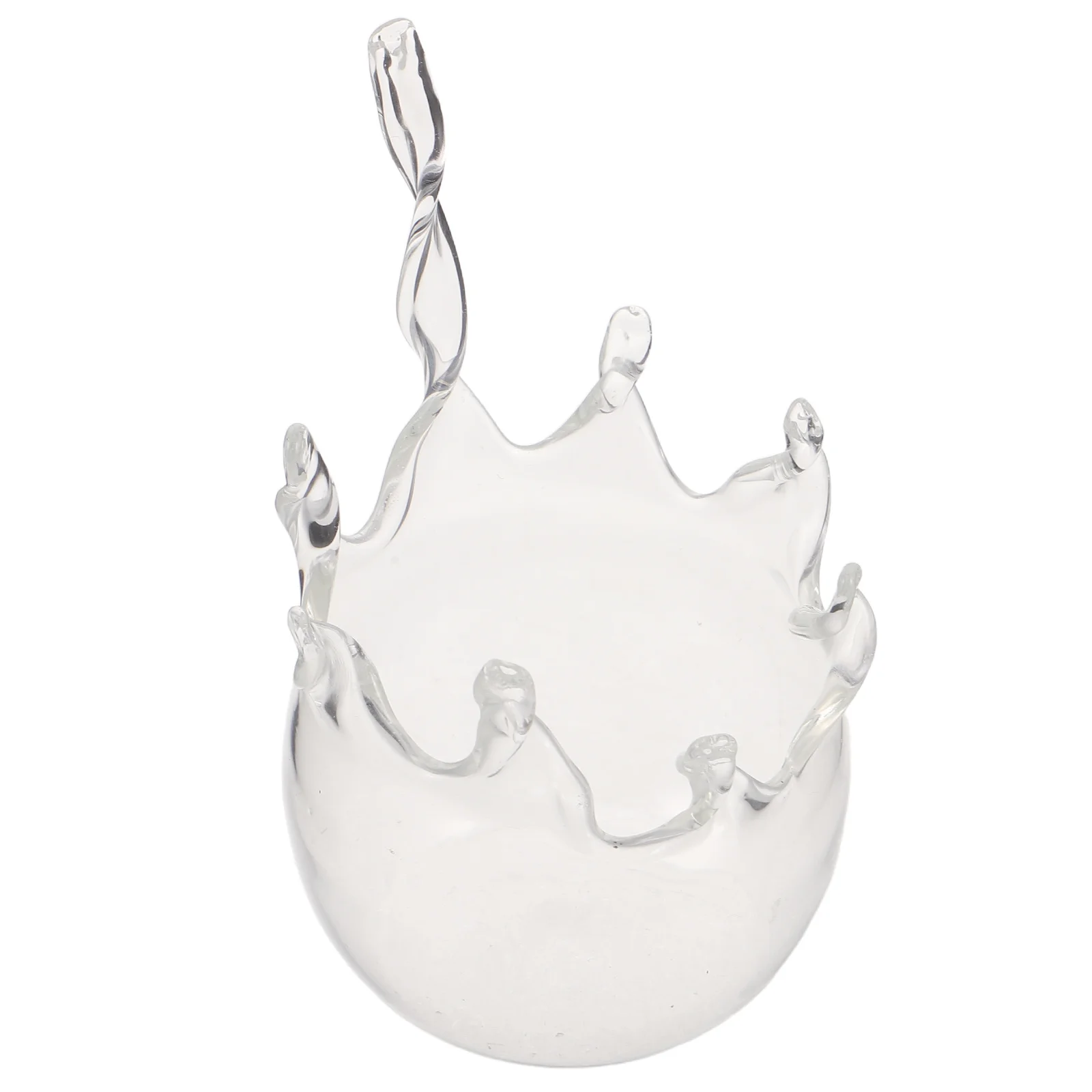 

Crown Transparent Glass Candlestick Holder 3.93x2.36 Stylish Votive Tealight Holder Set for Wedding Party Banquets Home