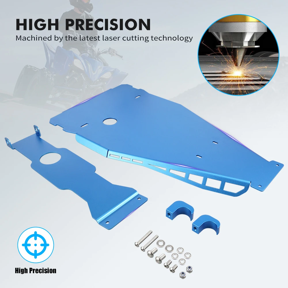 Nicecnc para yfz 450r atv boleto de alumínio chassi completo glide braço oscilante placa protetora guarda para yamaha yfz450r 2009-2024