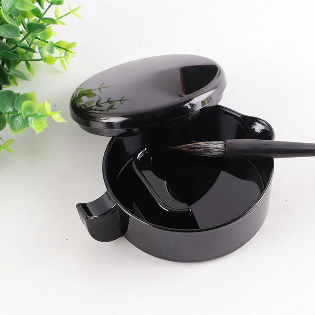 

2Pcs Multi-Function Ink Dishes High Grade Calligraphy Ink Plates Sturdy Drawing Tray for Painting and Writing Calligraphy Tray