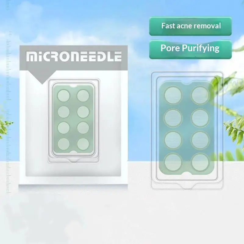 Invisible Breathable Hydrocolloid Spot Patch 8Pcs Soluble Microneedle Sticker Day Night Skin Repair Care Treatment
