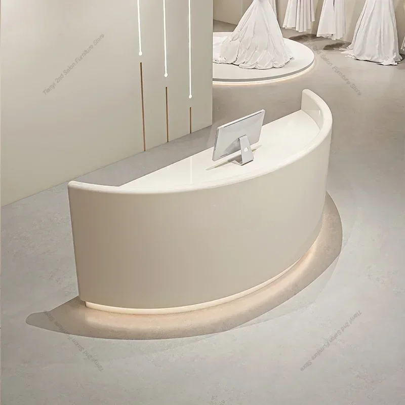 Italian Style Originality Reception Desks Beauty Salon Nail Salon Reception Desks Clothing Store Office Furniture Receptie HBRD