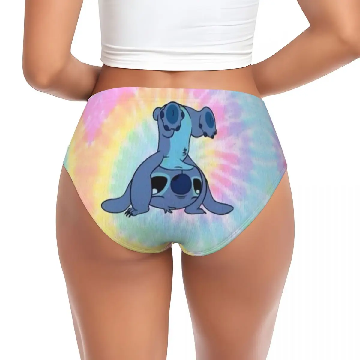 Slip arcobaleno punto personalizzato intimo donna comode mutandine elastiche