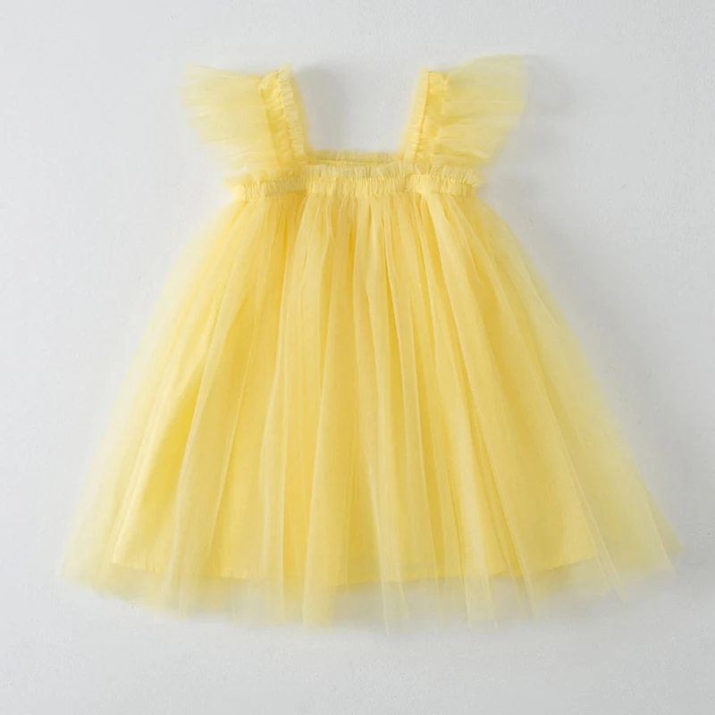 Summer Baby Girls Dress Infant Toddler Kids Tulle Tutu Fashion Elaborated Birthday Party Princess Dress Sleeveless Casual Dress