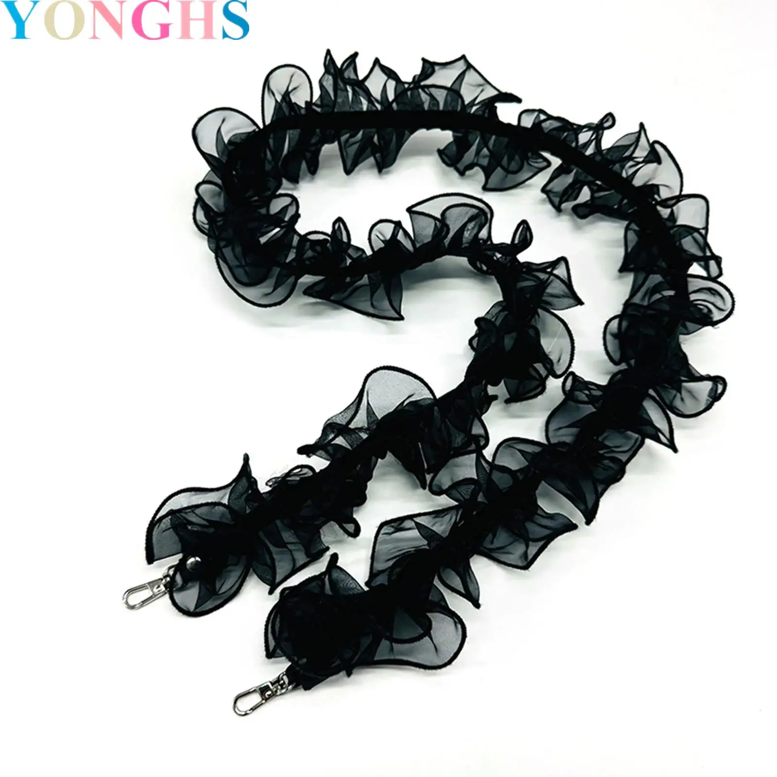 

Women Replaceable Ruffle Strap Smartphone Shoulder Tulle Outdoor Neck Hanging for Cute Accessories