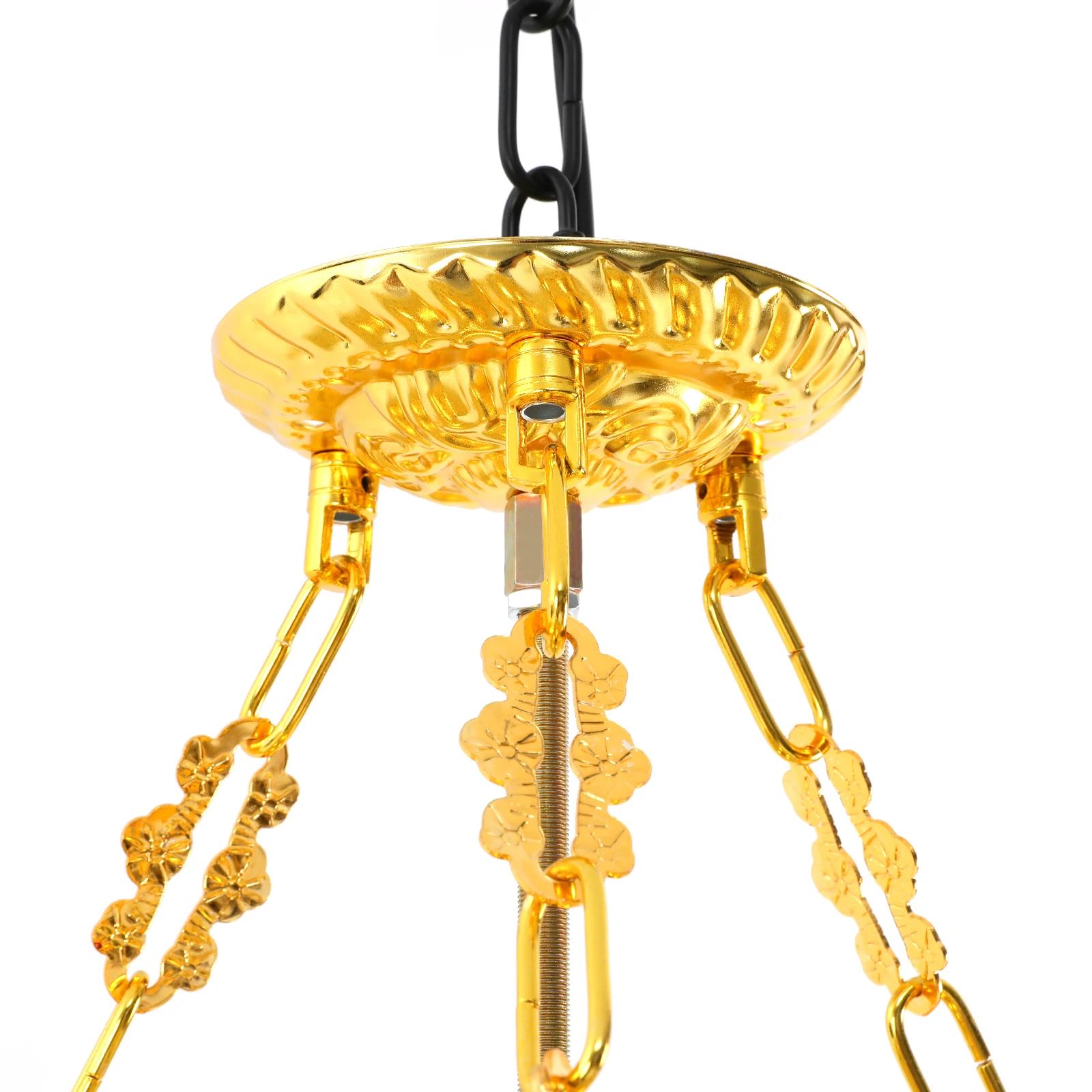 Elegant Iron and Glass Ceiling Light: Durable, Easy to Install, and Perfect for Adding Warmth to Any Room