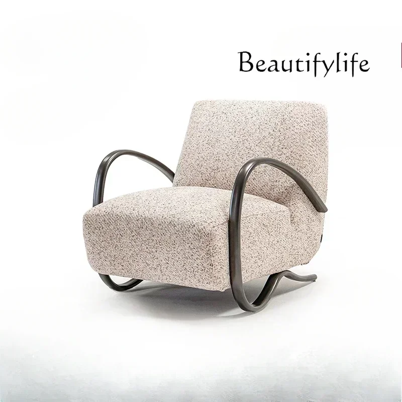 

Modern simple single sofa chair French retro style leisure chair living room original designer chair