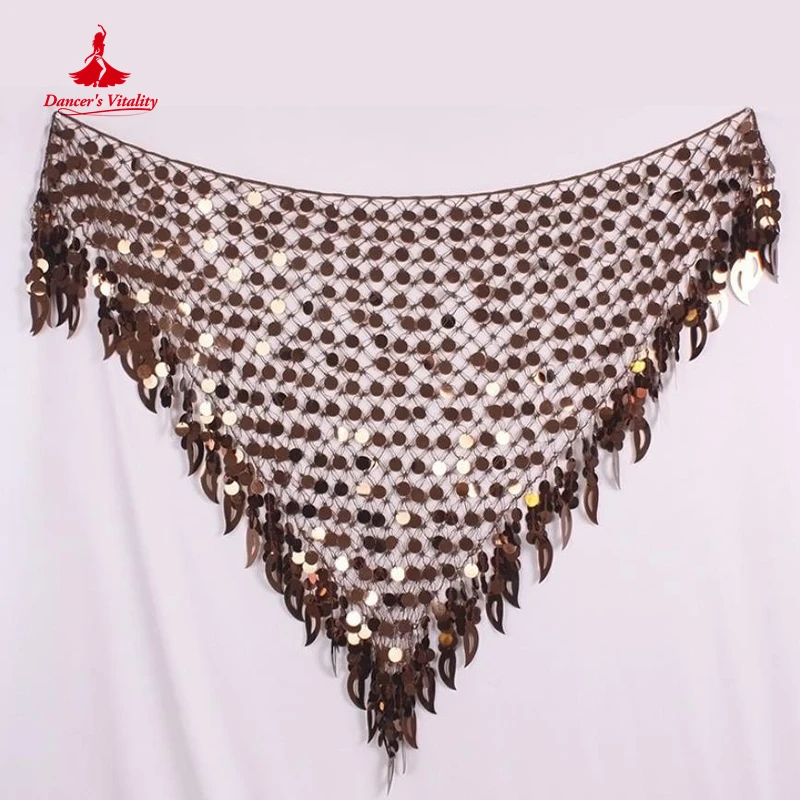 Women belly dance clothes sexy big sequins belly dance scarf lady dance accessories girls belly dance waist belt hip scarf