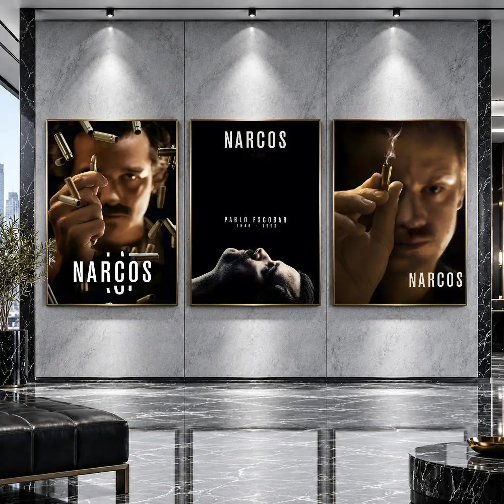 show Narcos Poster Poster HD Printing Premium Luxury Style Wall Art Home Decor For living room Bedroom Gift