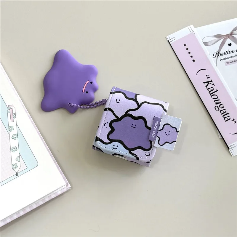 حافظة بيكاتشو ديتو لأجهزة AirPods Pro حافظة حماية كرتونية لطيفة ثلاثية الأبعاد لأجهزة Apple AirPods 1 2 3 4 حافظة جيل مع سلسلة مفاتيح