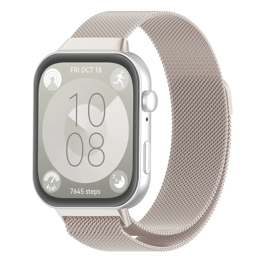 Magnetische Milanese band voor Huawei Watch Fit 3/4/4Pro/5/5Pro armband polsband voor Huawei Fit 3 4 5 Pro roestvrijstalen band