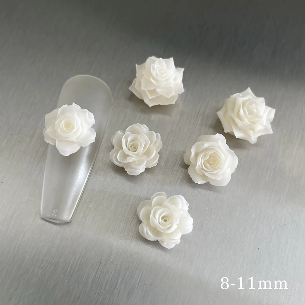 フェアリークリームの花の装飾,ネイルアート用,柔らかい樹脂の装飾,ユリ,ユリ,アクセサリー,常夜灯,接着剤,404