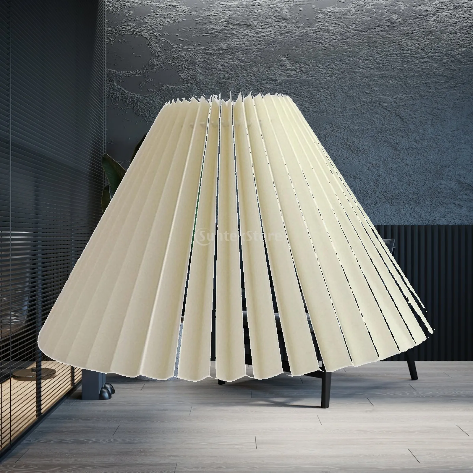 Pleated Lampshade Floor Lamps Cover Desk Lamp Shade for Cafe Living Room Bar