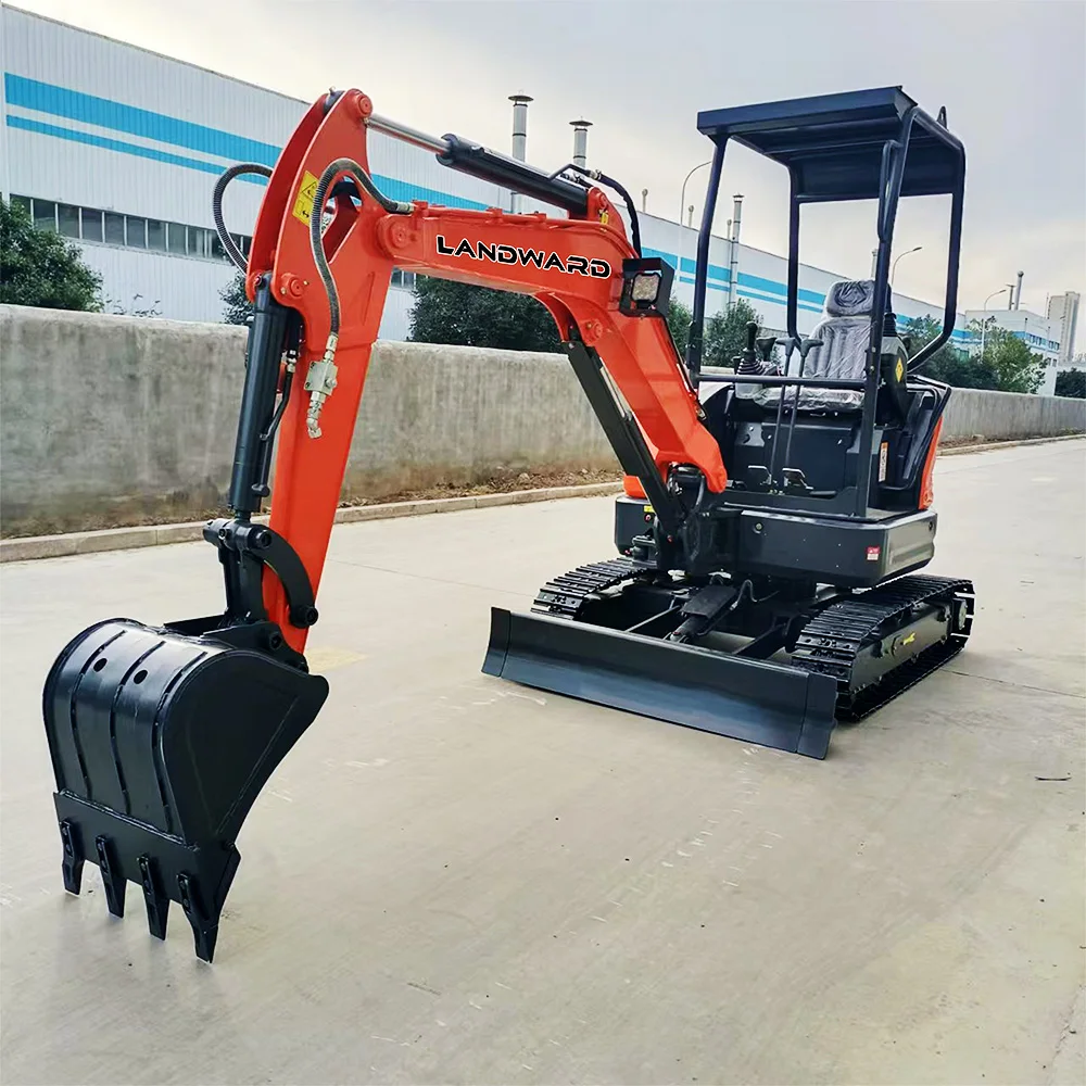 Hydraulic Small 2 Ton Excavator 2500kg Agricultural Orchard 1ton Trench Digger Wholesale 1.8Ton Diesel Mini Excavator Customized