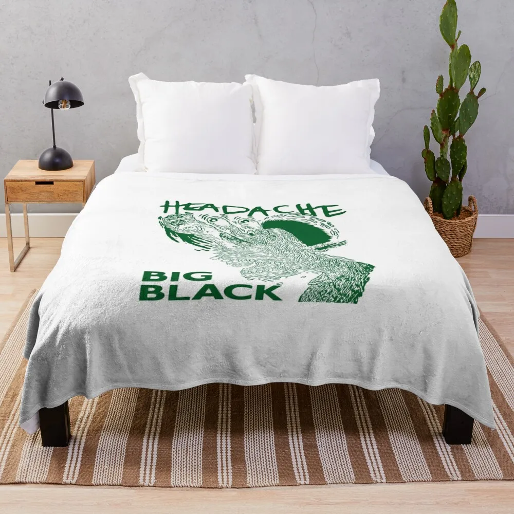 Big Black Headache Throw Blanket Loose Baby Blankets