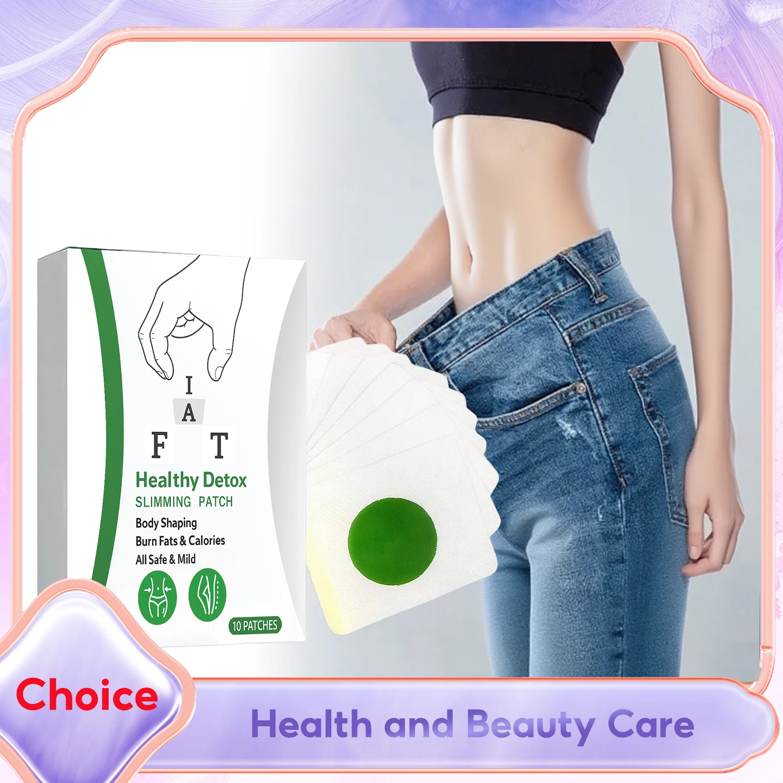 

Healthy Detox Slimming Patch Chinese Nature Herb Fat Burn Weight Loss Improve Stomach Anti Cellulite Shaping Firming Navel Patch
