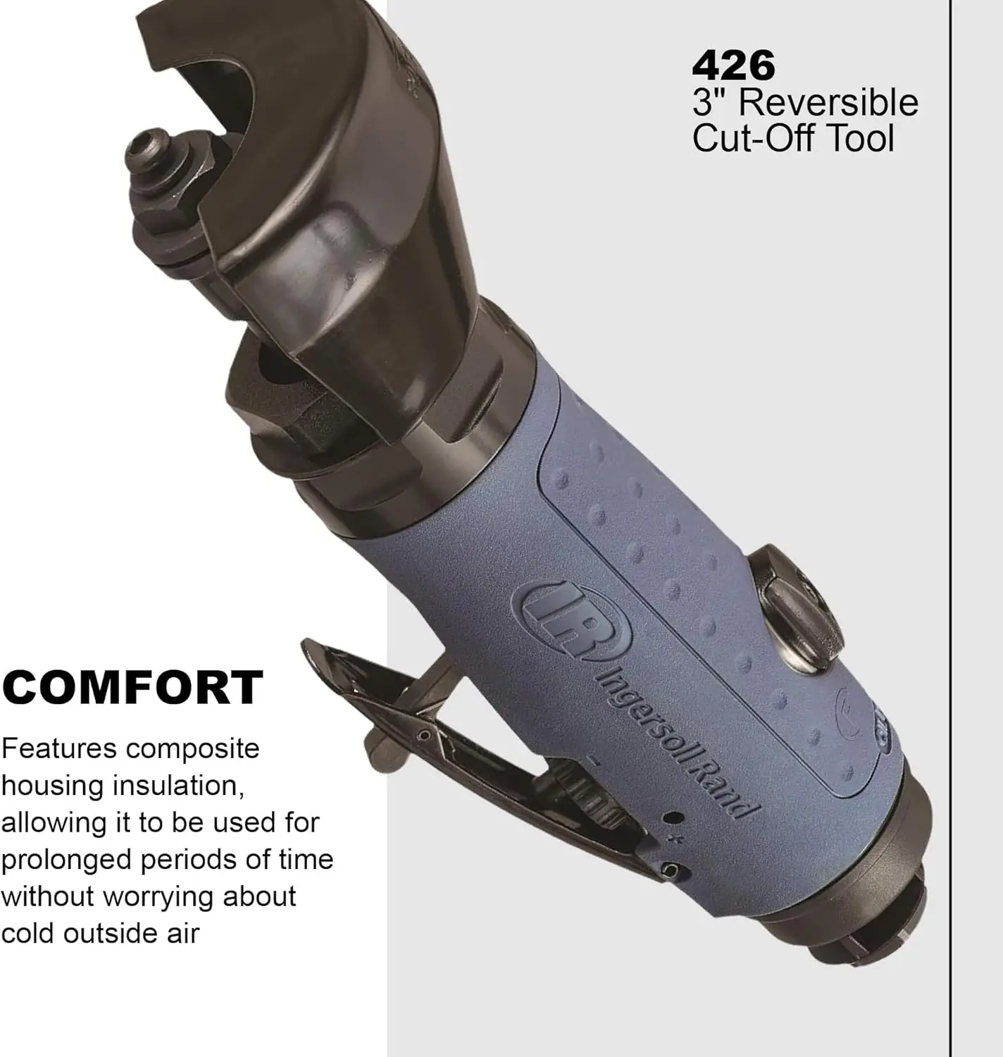 High-Speed Air Reversible Cutoff Tool, 20,000 RPM with 5 Wheels for Metal Cutting