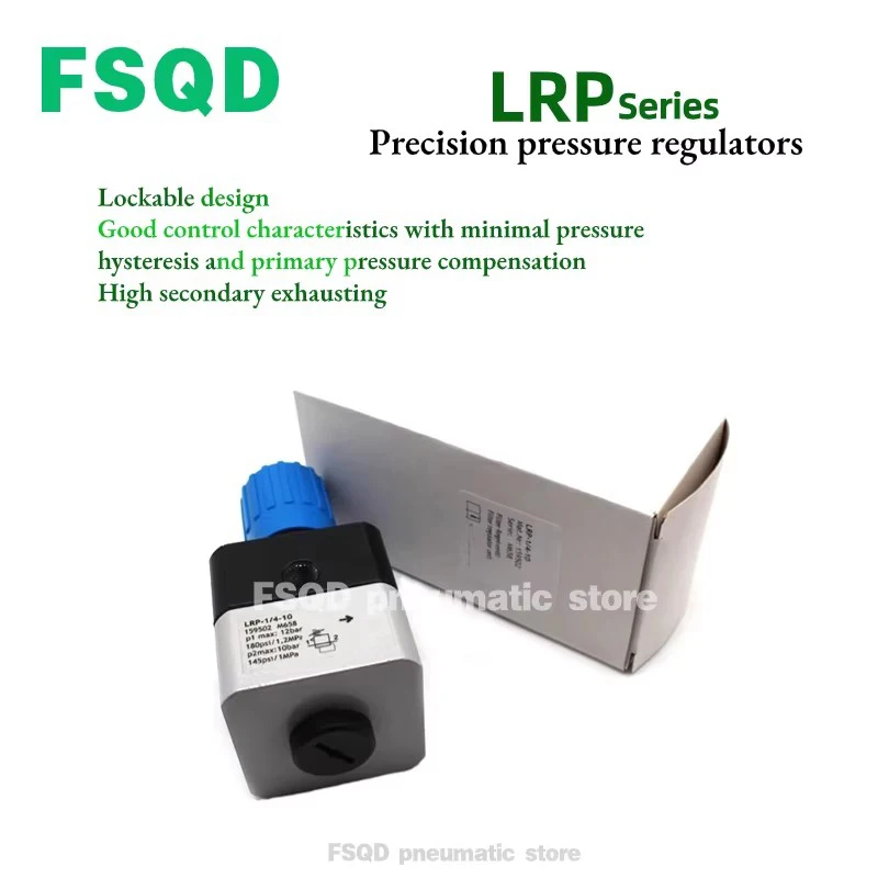 

LRP-1/4-10-0.7-4- 1/4-2.5 -1/8-6-1/8-6-SA Precision Pressure Regulator Series