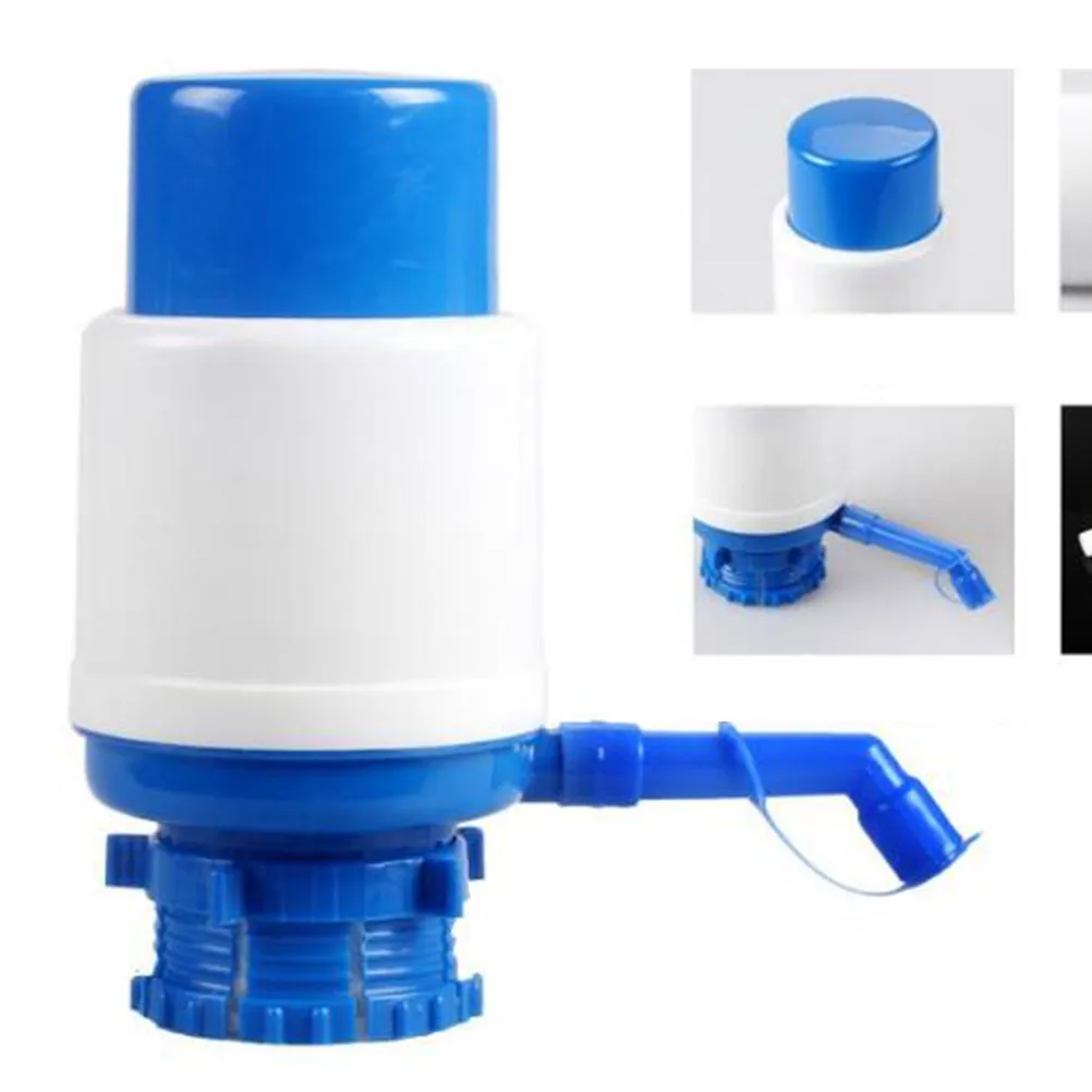 Manual Hand Pressure Water Pump Bottled Water Dispenser Plastic Portable No Power Needed Removable Tube Fits Most Standard