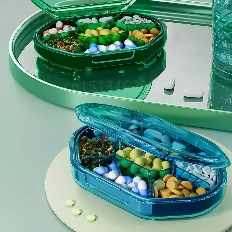 Travel Pill Box Lightweight 4/6/7 Grids Compartment Medicine Pill Case Pills Organizer Waterproof Pills Box  medicine pill box