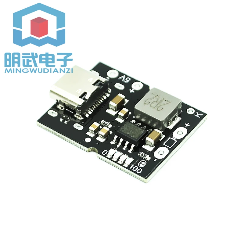 Módulo Integrado de Carga e Descarga de Alta Precisão, Entrada Tipo C, Compatível com Bateria de Lítio 4.2V, 5V, 2A