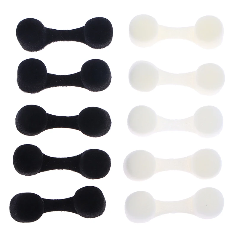 10PCS Sponge Anti-pollution Tanning Nasal Plug Spray Nose Filters Sponge Black/White Nose Filter