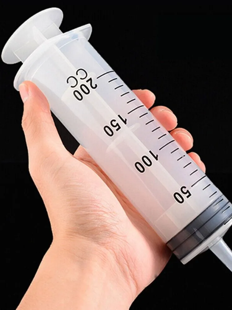 150ml-500ml strzykawki o dużej pojemności pompa wielokrotnego użytku pomiar 1.3m rurka do podawania atrament duża strzykawka hydroponika składnik odżywczy — zdjęcie 2
