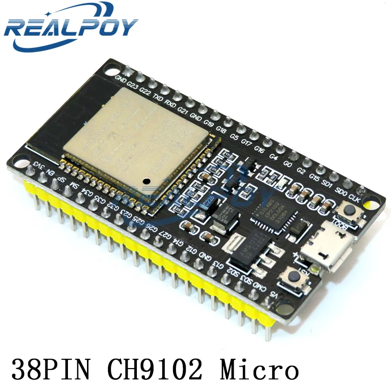 ESP32 Development Board ESP-32S Wireless Module WiFi+Bluetooth ESP-WROOM-32 IOT Expansion Board GPIO 1 into 2 for 38 Pin