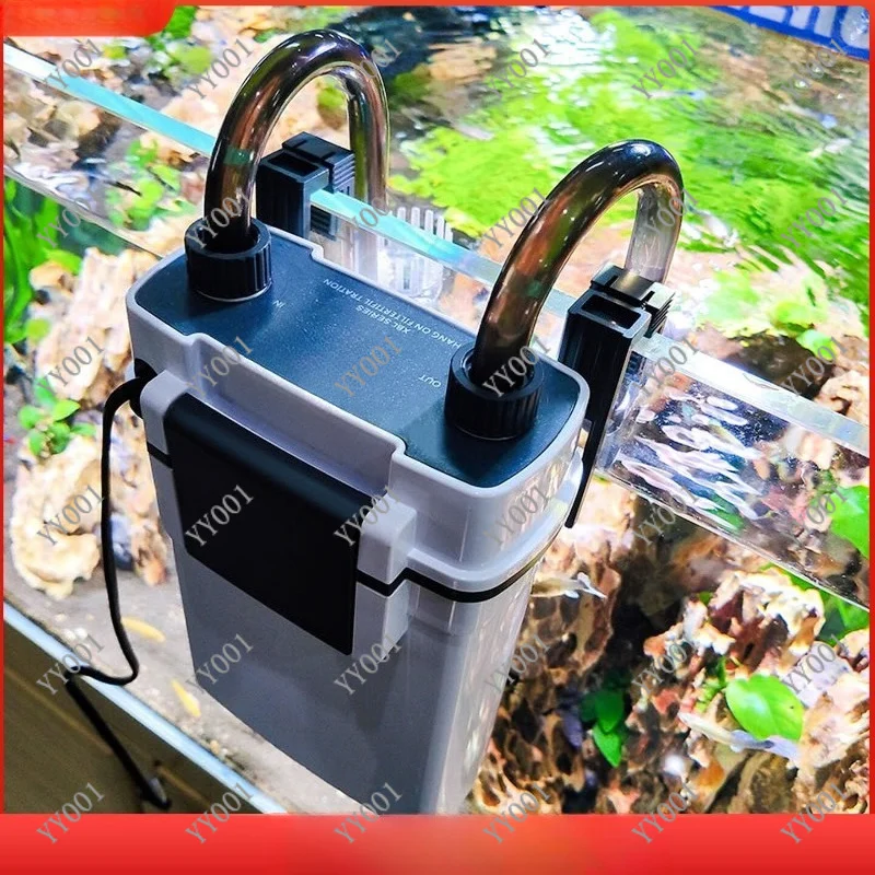 Wall Mount External Filter Bucket Silent Aquarium Filter Mini Water Purification Circulation System for Fish Tank