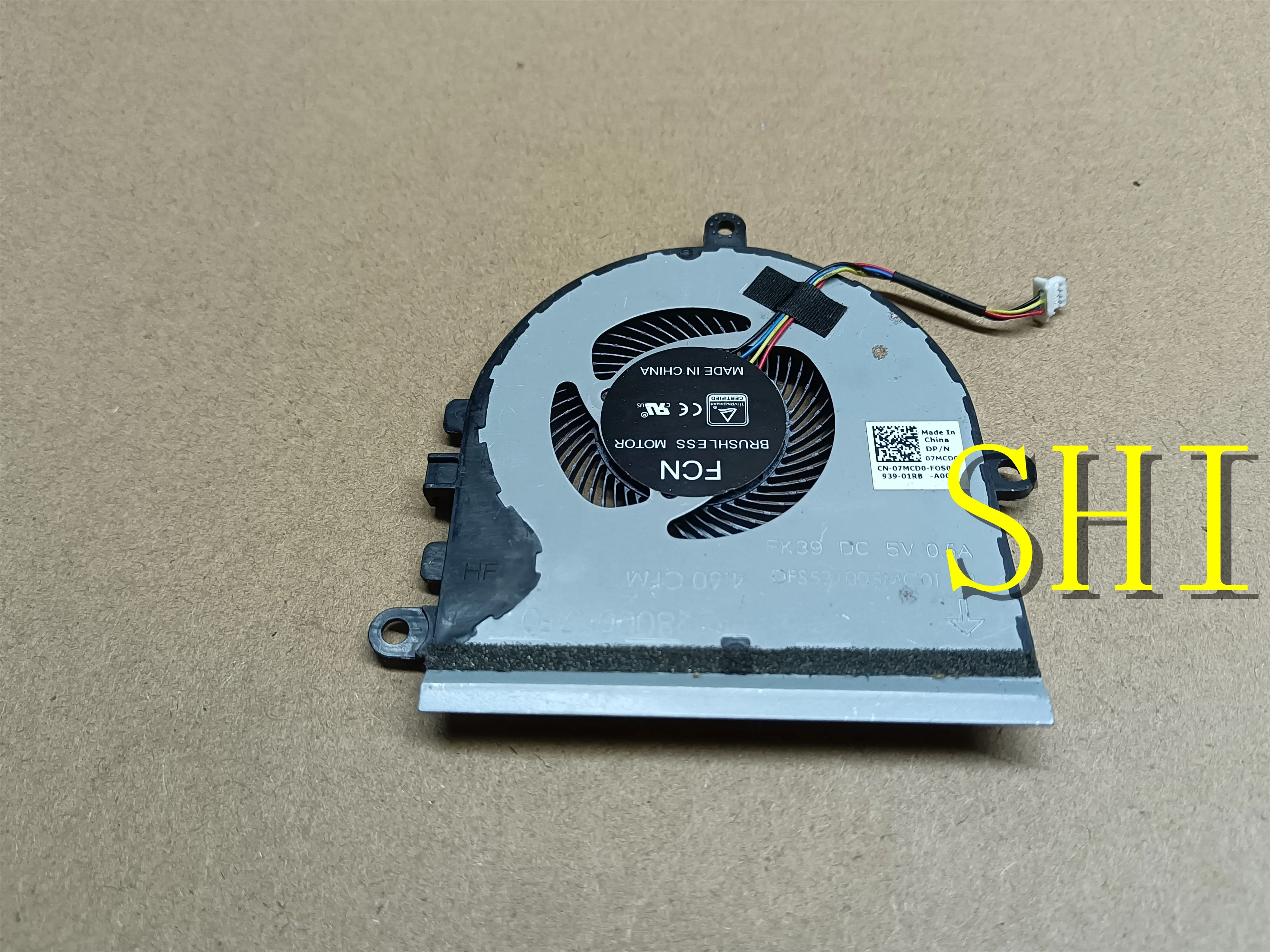 

07MCD0 используемый вентилятор охлаждения процессора для Dell Inspiron 5570 15-5575 15-5570 P75F 3583 3585 7MCD0 DC28000K7F0 радиатор бесплатная доставка
