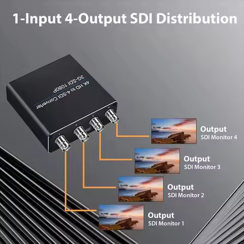 4K HDMI to 4xSDI/3G-SDI Converter 1080P 3G-SDI for SDI/HD PS4/5 DVD TV box HD Camera