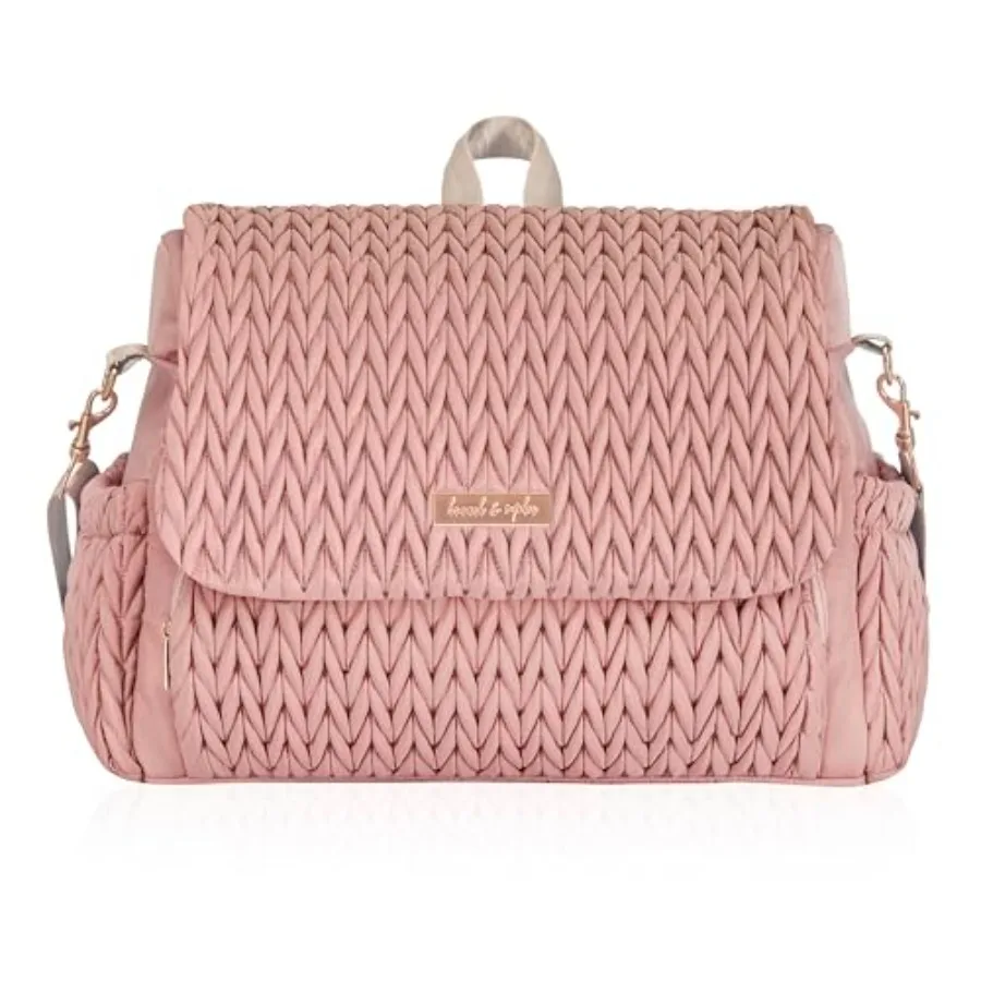 

Hannah and Sophia Belle Convertible Baby Diaper Backpack and Bag in Polyester with Classic Style