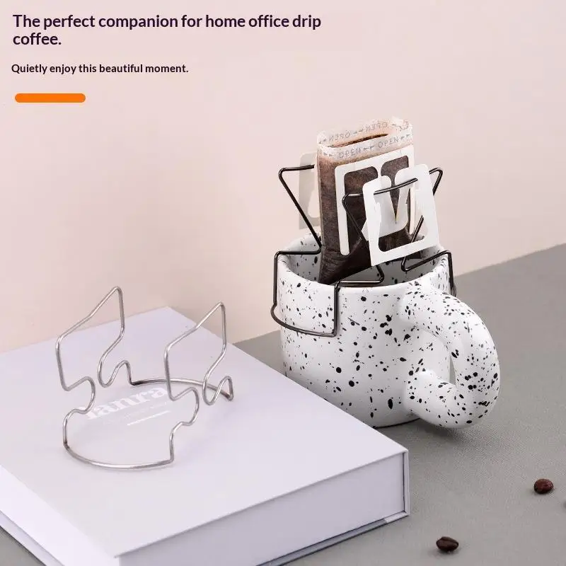 1Pcs Stainless Steel Lightweight Coffee Cup Dripper Baskets Portable Coffee Filter Paper Holder Reusable Drip Coffee Bags Holde