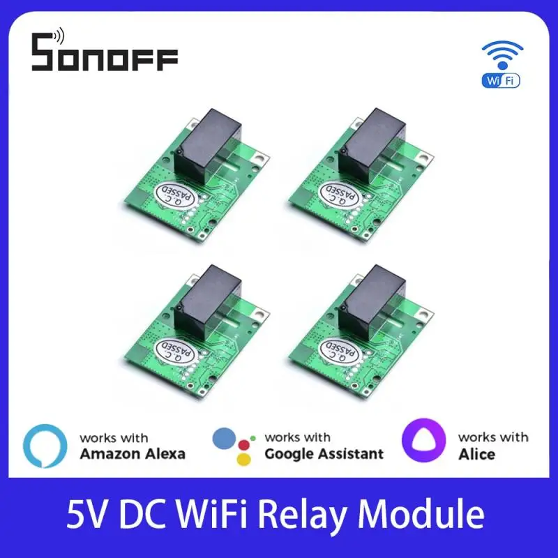 SONOFF Relay Module RE5V1C Switch Wifi Smart Switch 5V DC Wireless Switches Inching/Selflock Working Modes APP/Voice/LAN Control