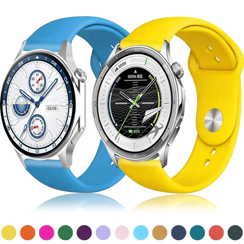 Sport Silicone Strap For OnePlus Watch 3 2R 2 46mm Replacement Wristband Watch X X2/4 Pro 22mm Bracelet For OPPO Watch Sport/S