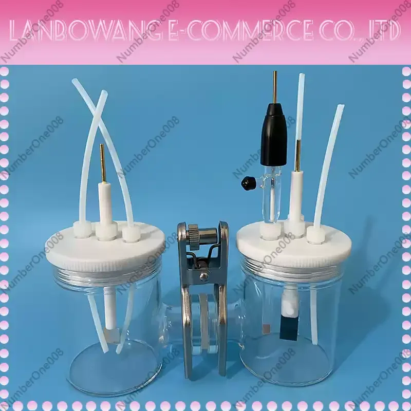 

CH2010-S H-type Interchangeable Membrane Electrolytic Cell Sealed Electrolytic Cell for Cup Microbial Two Chamber Reactor