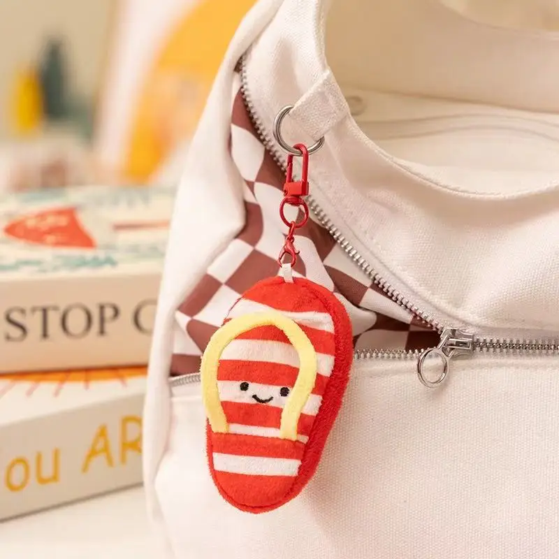 최신 여름 해변 시리즈 백팩 펜던트 키체인 귀여운 봉제 인형 만화 애니메이션 귀여운 휴일 선물 재미있는 인형