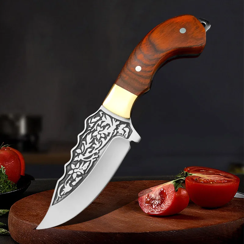 Stainless Steel Boning Knives Handmade Forged Knife Fruit Slicing Knife Meat Cleaver Chef Butcher Knife Fish Cooking Tools