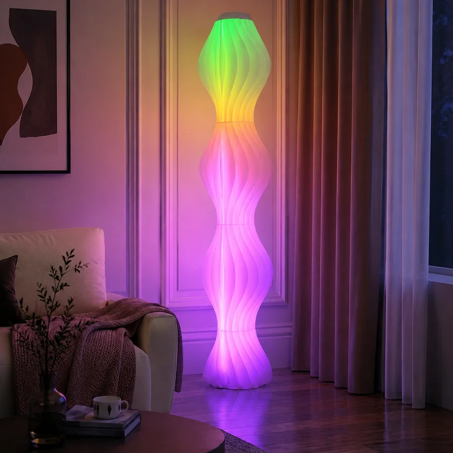 Colorful Hula Skirt Floor Lamp Living Room Bedroom Atmosphere LED Floor Light