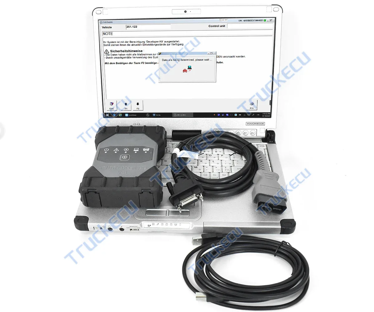 For benz star OEM vci c6 wifi doip Xentry Multiplexer car truck diagnostic tool XENTRY DAS diagnostic software CF C2 Laptop