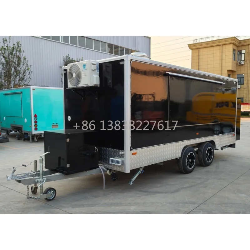 Full Kitchen Concession Catering Food Trailer | Internal Equipment Customizable Fast Food Truck