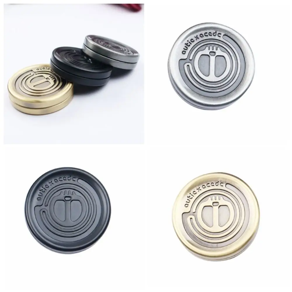 Moneta tattile Diavolo Tappo di latte Giocattoli sensoriali Suono confortevole Monete tattiche magnetiche Spinner a mano Giocattoli agitati in metallo in lega di zinco