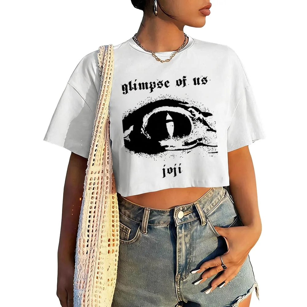 Singer Joji Glimpse of Us  Shirt Women O-Neck Short Sleeves Crop Tops T-shirt