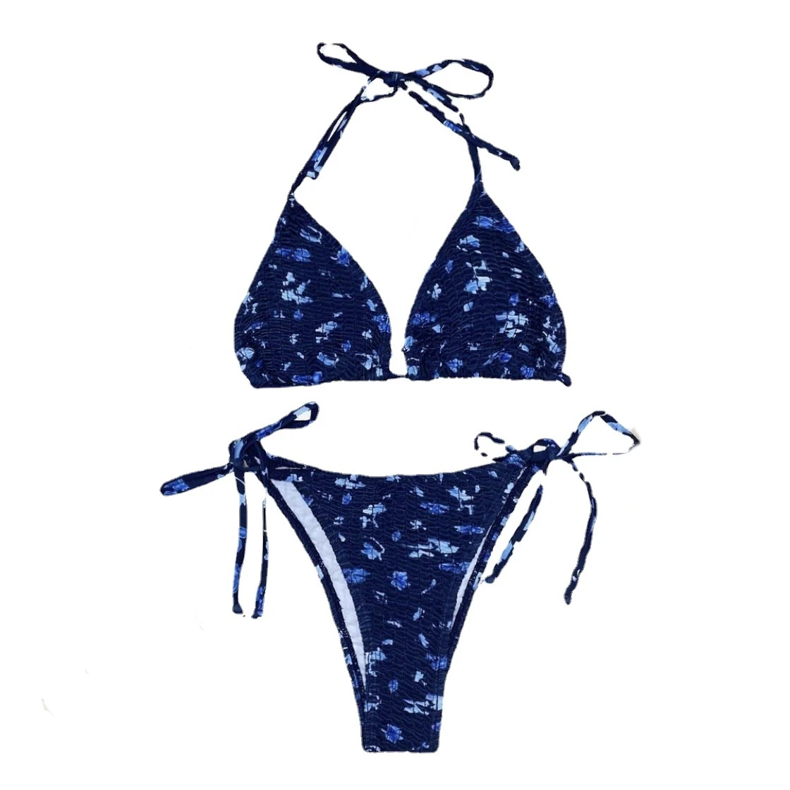 Costumi da bagno da donna 2024 Bikini da donna Tinta unita Costumi da bagno stampati Backless Sexy Tankini Costume da bagno primavera calda in due pezzi M-XL